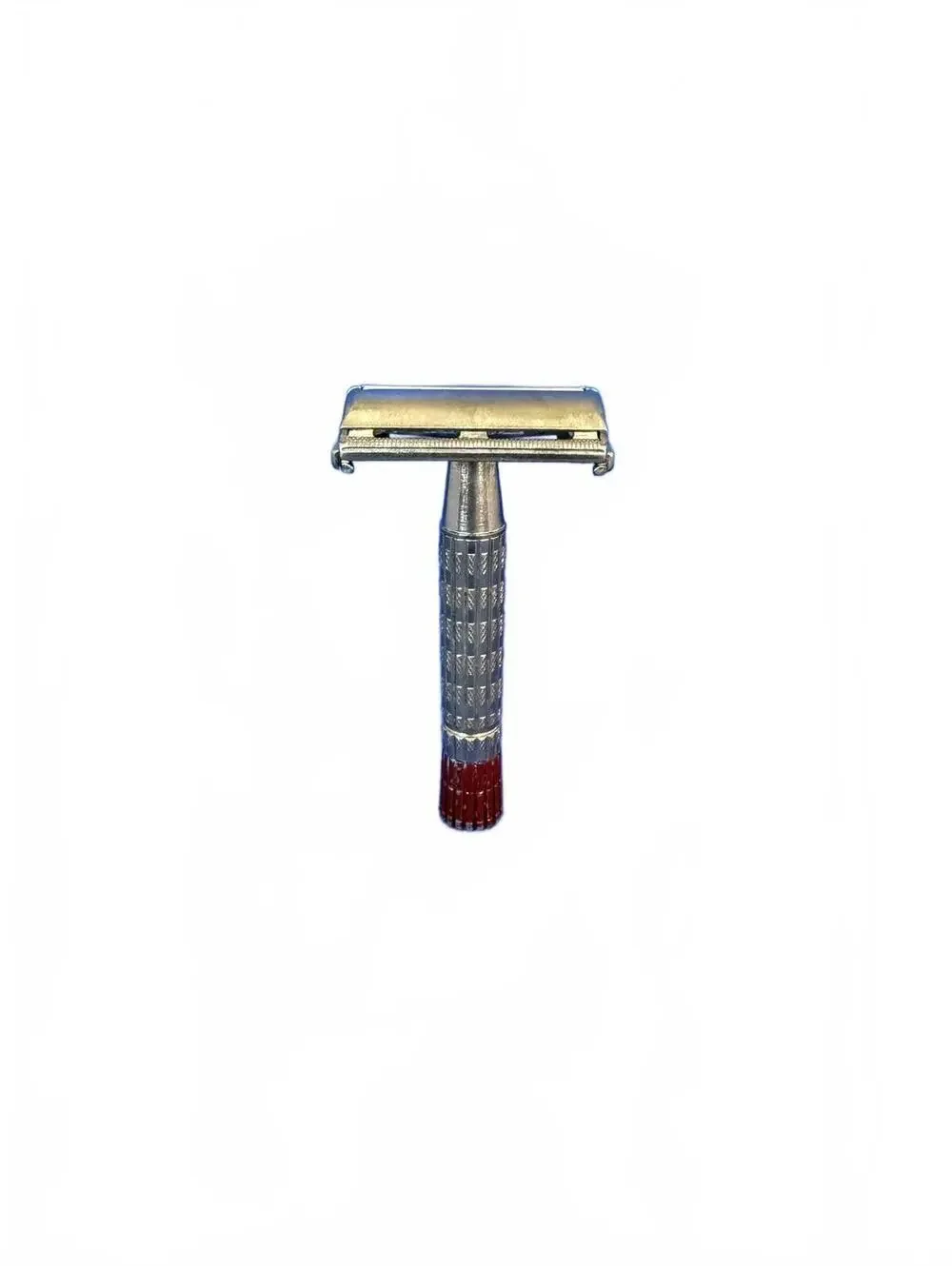 Vintage Gillette Red Flare Tip Super Speed Safety Razor D1